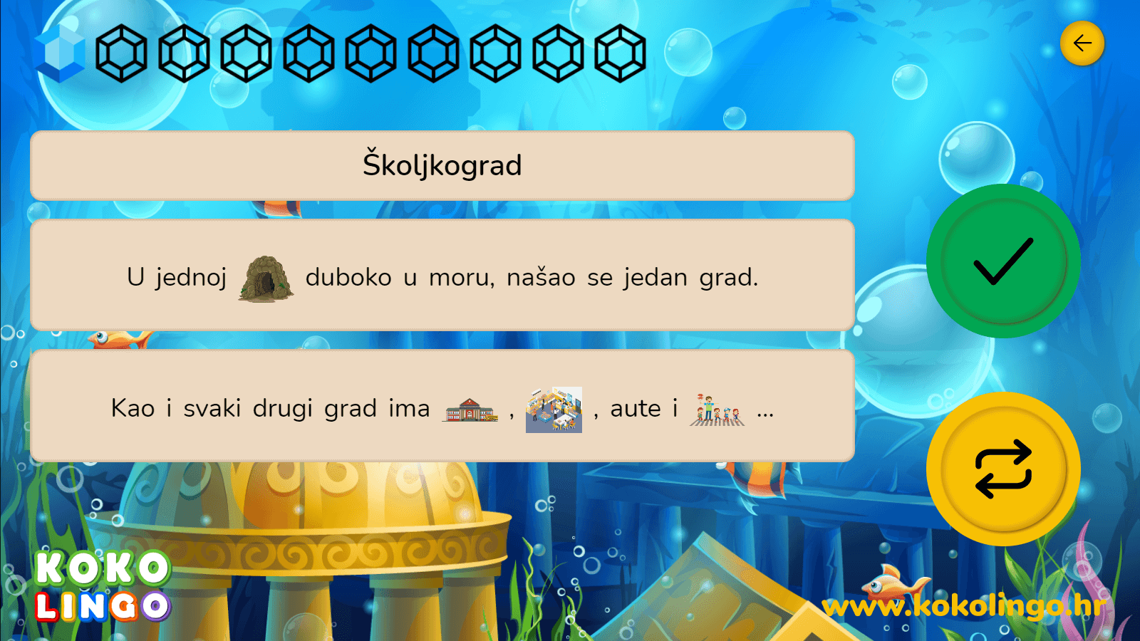 Prikaz igre gdje se ponavlja pročitano